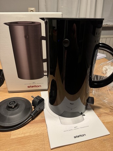 Stelton em77 kettle black - stelton, 1.5l