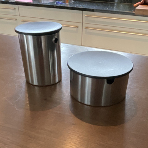 Edelstahl vorratsdosen - 2x,